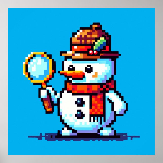 Póster Detective Snowman - Gracioso misterio del invierno (Frente)