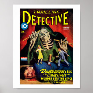 Póster Detective Thrilling (Oct, 1943)