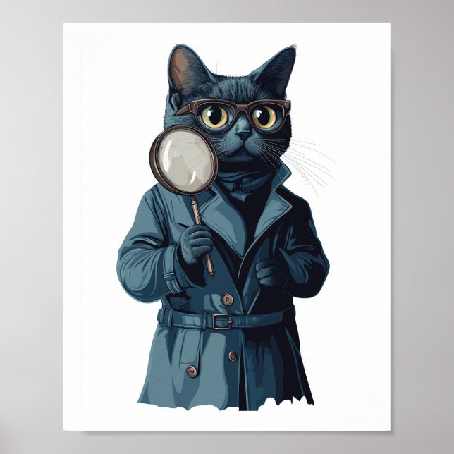 Póster Detective Whiskers � Novela Misteriosa de Gato Div (Frente)