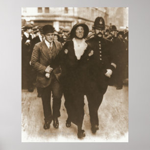 Póster Detención de un Suffragette