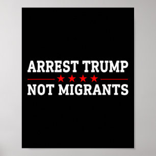 Póster Detener a Trump No a Migrantes Detener a Trump 2