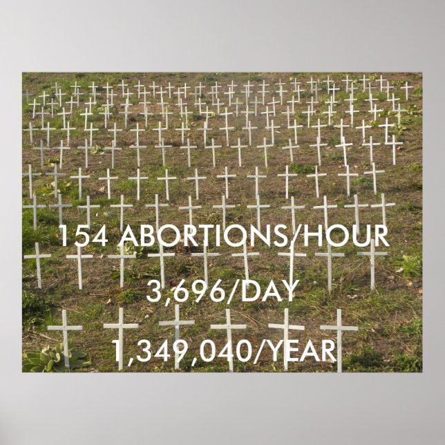 Póster Detener el aborto (Frente)