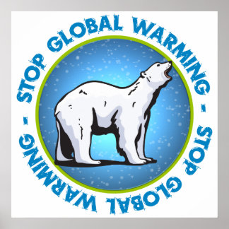 Póster Detener el calentamiento global
