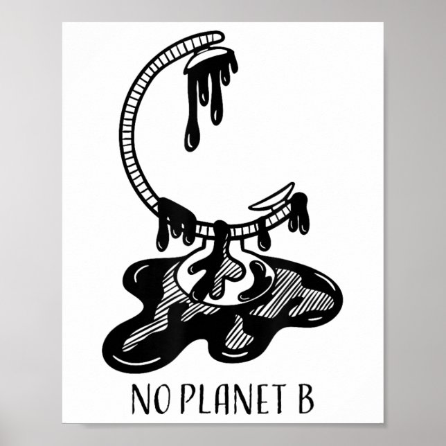 Póster Detener el cambio climático - Estado de protección (Frente)