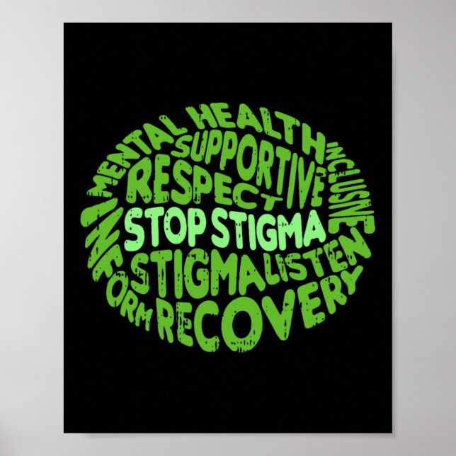 Póster Detener el estigma en el condado de Guerrero de Co (Frente)