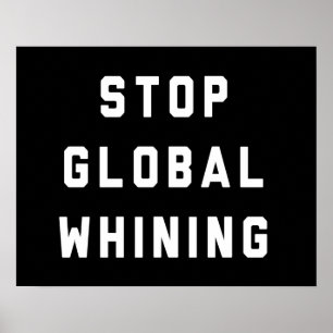 Póster Detener el lamento global