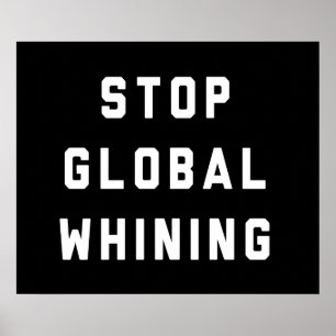 Póster Detener el lamento global