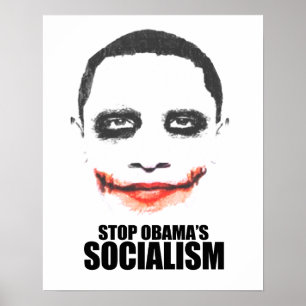PÓSTER DETENER EL SOCIALISMO DE OBAMA