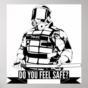 Póster Detener la brutalidad policial en las artes de los