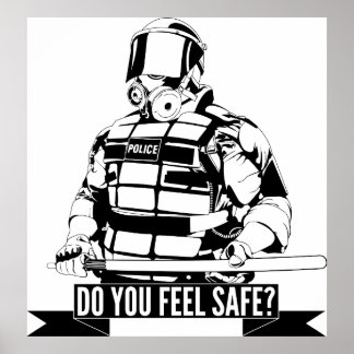 Póster Detener la brutalidad policial en las artes de los