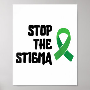 Póster Detener la Cinta de Sensibilización sobre Salud Me