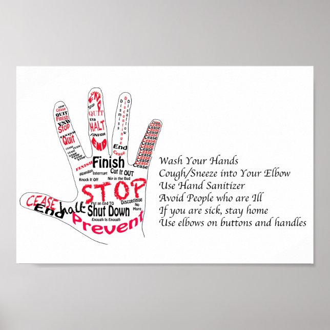 Póster Detener la enfermedad (Frente)