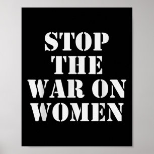 Póster Detener La Guerra Contra Las Mujeres - Derechos Hu
