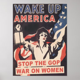 Póster Detener la guerra del GOP contra las mujeres