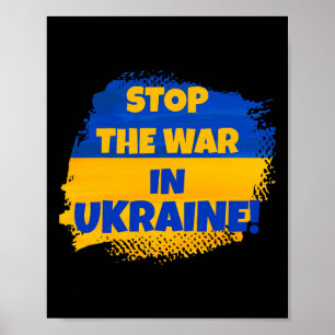 Póster Detener la guerra en Ucrania - Paz en el mundo - F