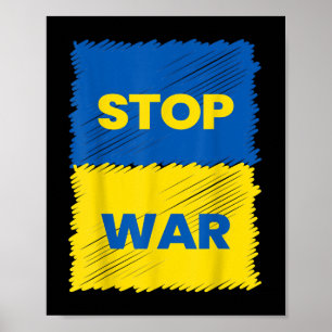 Póster Detener La Guerra - Salven A Ucrania - Detengan La