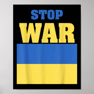 Póster Detener la guerra - Ucrania
