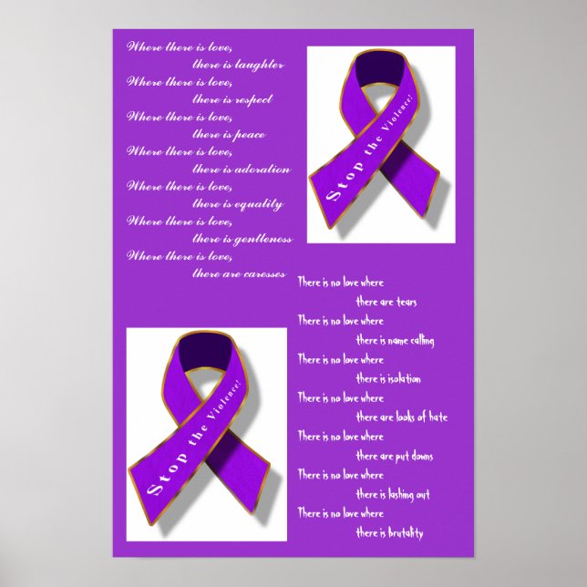 Póster Detener la violencia (Frente)