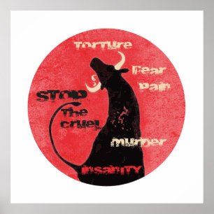 Póster Detener las corridas de toros - Poster