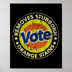 Póster Detergente de voto anti-Trump Regalos divertidos