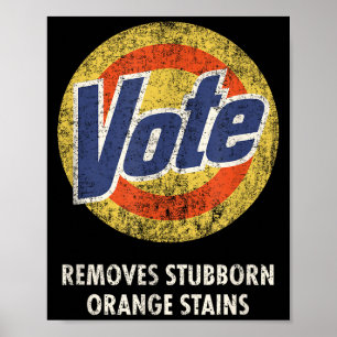 Póster Detergente para lavar la ropa divertido vintage Vo