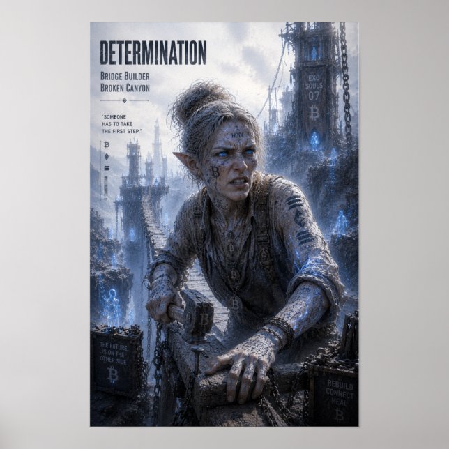 Póster Determinación / Constructor de Puentes / Cañón Rot (Frente)