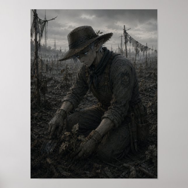 Póster Determinación / Jardinero / Plantaciones (Frente)