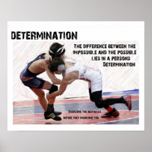 Póster Determinación - luchando