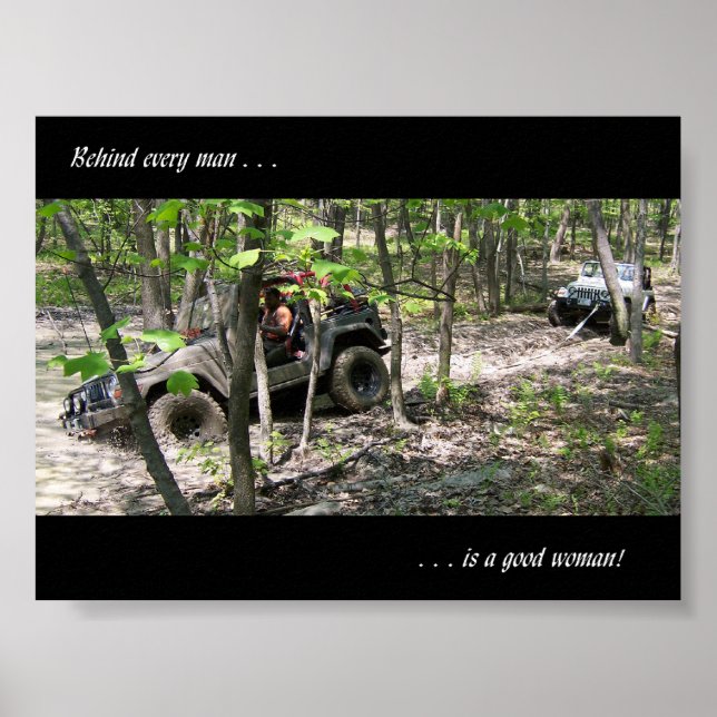 Póster Detrás de cada hombre hay una buena mujer (Frente)