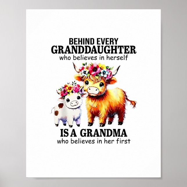 Póster Detrás De Cada Nieta Que Cree En Sí Misma (Frente)