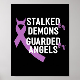 Póster Detrás De Los Demonios Protegidos Por Los Ángeles,