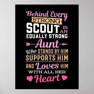 Póster Detrás Del Scout Hay Una Tía Fuerte