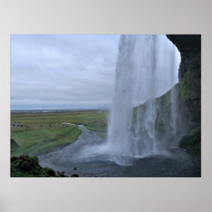 Póster Detrás del velo de Seljalandsfoss