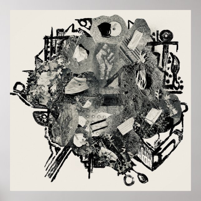 Póster Detritus pandémico (Frente)