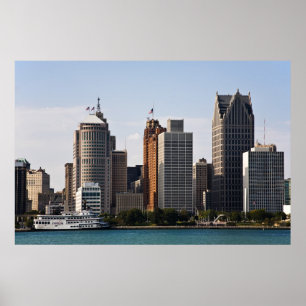 Póster Detroit céntrica