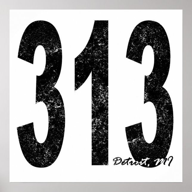 Póster Detroit con problemas 313 (Frente)