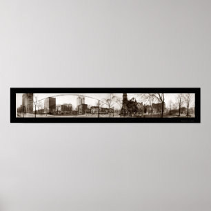 Póster Detroit MI Park Photo 1914