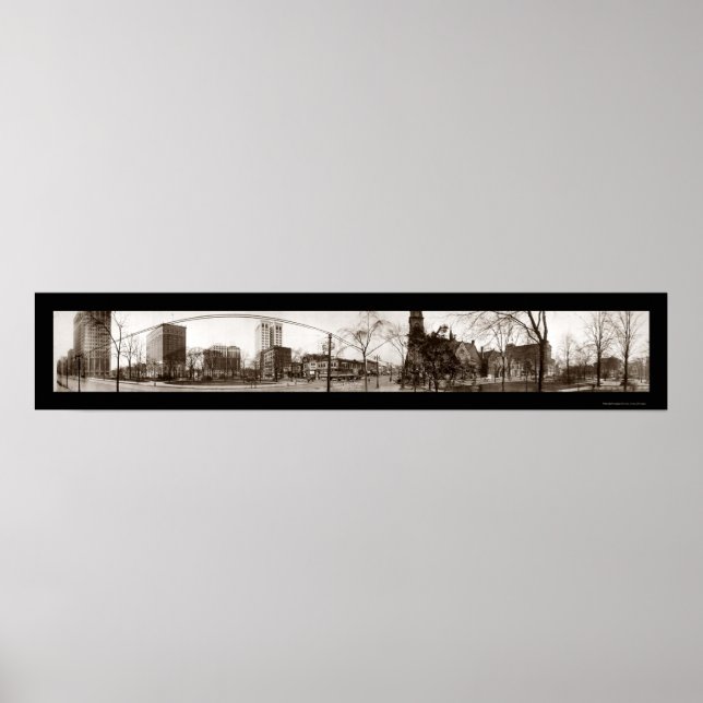 Póster Detroit MI Park Photo 1914 (Frente)
