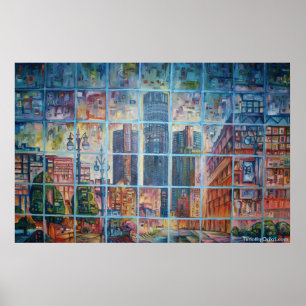 Póster Detroit on My Mind I - Canvas Print