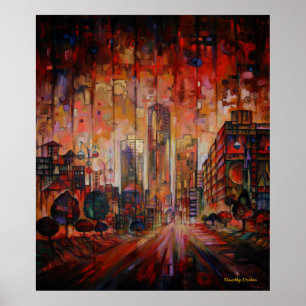 Póster Detroit on My Mind XI Canvas Print