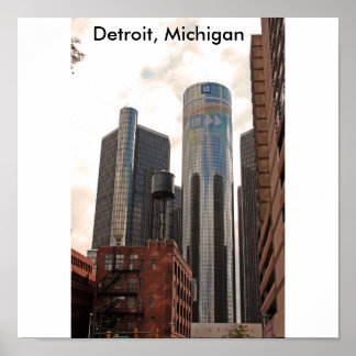 Póster Detroit, poster de Michigan