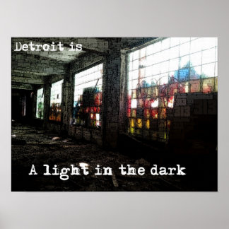 Póster Detroit - Una luz en el Poster oscuro