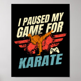Póster Detuve Mi Juego Para El Regalo De Juegos De Vídeo 