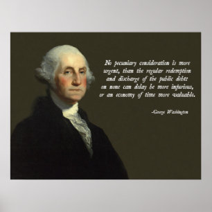 Póster Deuda pública de Washington