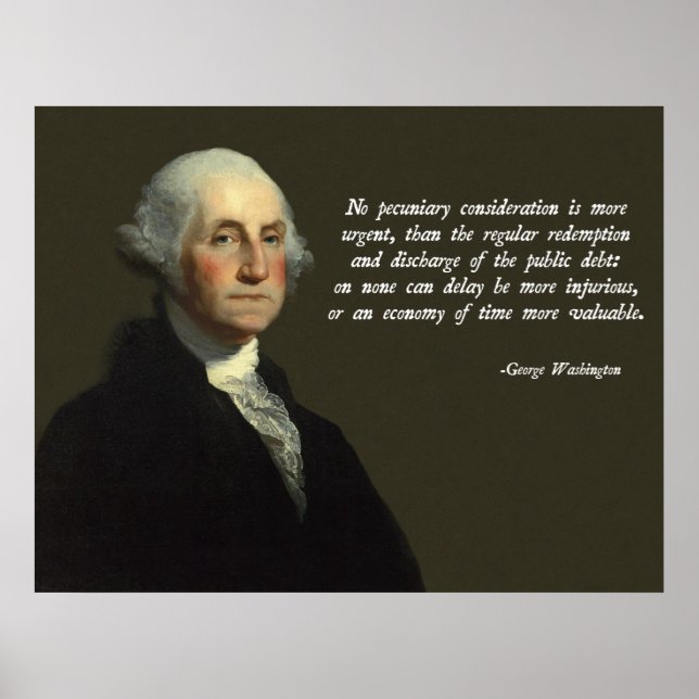 Póster Deuda pública de Washington (Frente)