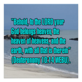 Póster Deuteronomio 10:14 WEBU