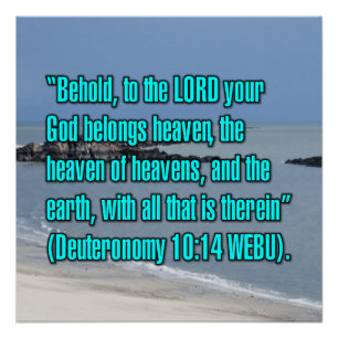 Póster Deuteronomio 10:14 WEBU