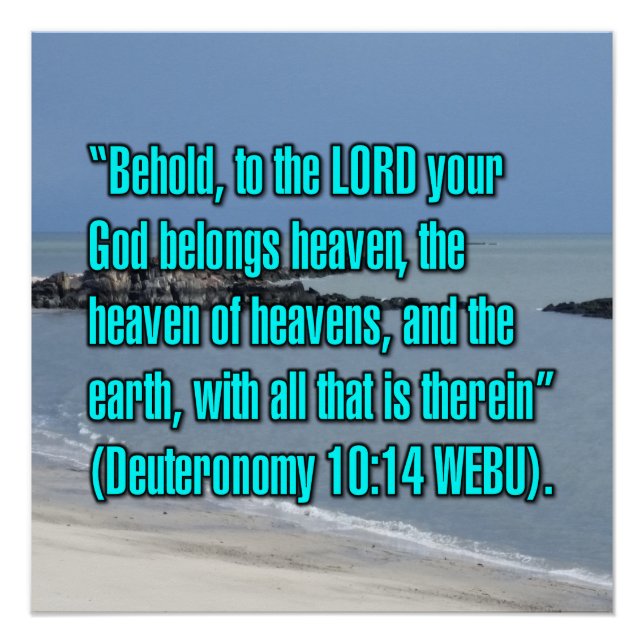 Póster Deuteronomio 10:14 WEBU (Anverso)