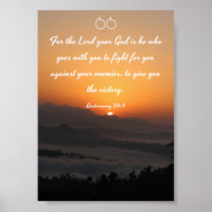 Póster Deuteronomio 20:4 - Biblia