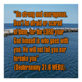 Póster Deuteronomio 31:6 WEBU